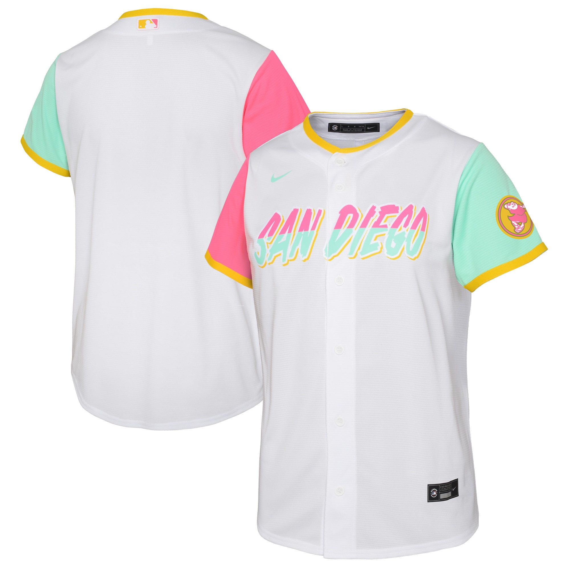San Diego Padres Toddler 2022 City Connect Replica Team Jersey - White Mlb