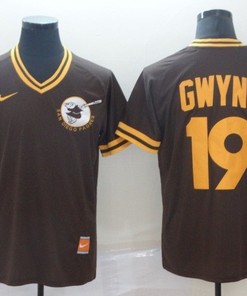 San Diego Padres Tonny Gwynn #19 Mlb 2020 Brown Jersey