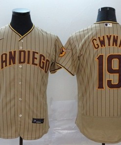 San Diego Padres Tony Gwynn #19 Mlb 2020 Light Brown Jersey