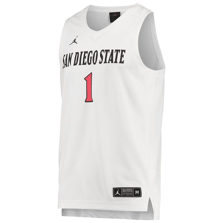 San Diego State Aztecs Team Basketball Jersey - Men White