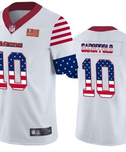 San Francisco 49ers 10 White Throwback Flag Jersey