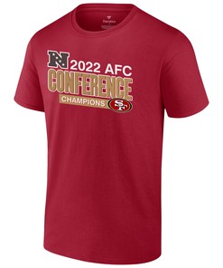 San Francisco 49ers 2022 NFC Conference Champions Divide & Conquer T-Shirt - Scarlet