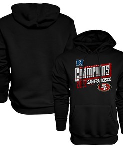 San Francisco 49ers 2022 NFC Conference Champions Kick Hoodie - Black