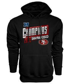 San Francisco 49ers 2022 NFC Conference Champions Kick Hoodie - Black