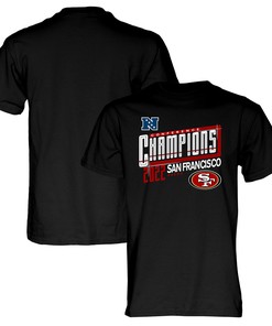 San Francisco 49ers 2022 NFC Conference Champions Kick T-Shirt - Black