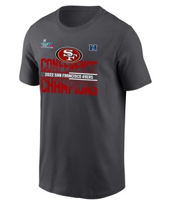 San Francisco 49ers 2022 NFC Conference Champions T-Shirt - Anthracite