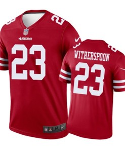San Francisco 49ers #23 Ahkello Witherspoon Nike Color Rush Scarlet Jersey