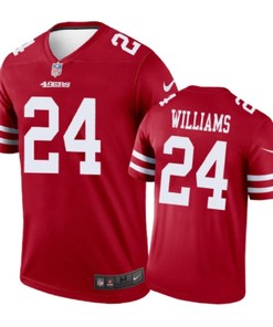 San Francisco 49ers #24 Kwaun Williams Nike Color Rush Scarlet Jersey