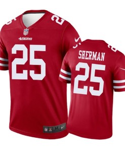 San Francisco 49ers #25 Richard Sherman Nike Color Rush Scarlet Jersey