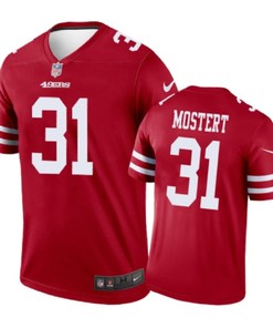 San Francisco 49ers #31 Raheem Mostert Nike Color Rush Scarlet Jersey
