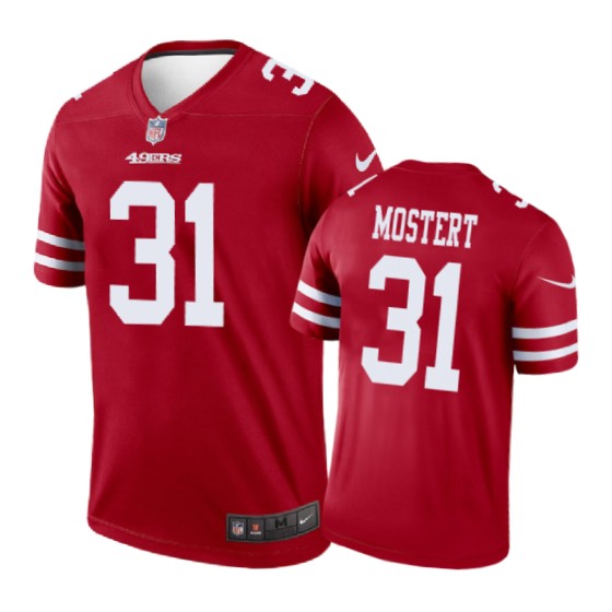 San Francisco 49ers #31 Raheem Mostert Nike Color Rush Scarlet Jersey