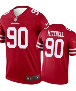 San Francisco 49ers #90 Earl Mitchell Nike Color Rush Scarlet Jersey
