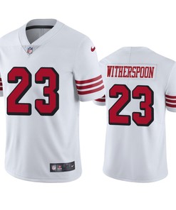 San Francisco 49ers Ahkello Witherspoon White Nike Color Rush Limited Jersey