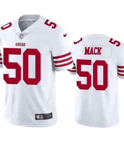 San Francisco 49ers Alex Mack 50 2022-23 Vapor Limited White Jersey - Men's