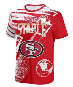 San Francisco 49ers All Over Print T-Shirt - Red