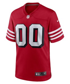 San Francisco 49ers Alternate Custom 00 Game Jersey - Scarlet