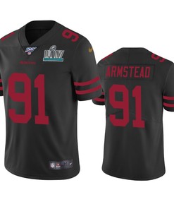 San Francisco 49ers Arik Armstead Black Super Bowl Liv Vapor Limited Jersey