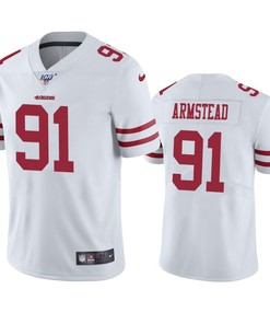 San Francisco 49ers Arik Armstead White 100th Season Vapor Limited Jersey