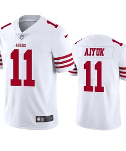 San Francisco 49ers Brandon Aiyuk 11 2022-23 Vapor Limited White Jersey - Men's