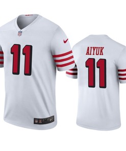 San Francisco 49ers Brandon Aiyuk White Color Rush Legend Jersey - Mens