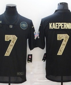 San Francisco 49ers Colin Kaepernick #7 #26 Nfl 2020 Black And Camo Jersey