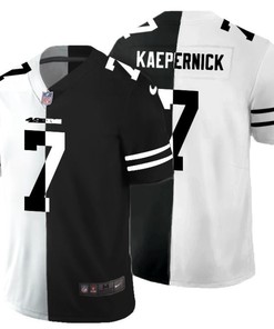 San Francisco 49ers Colin Kaepernick #7 Nfl 2020 Black And White Jersey