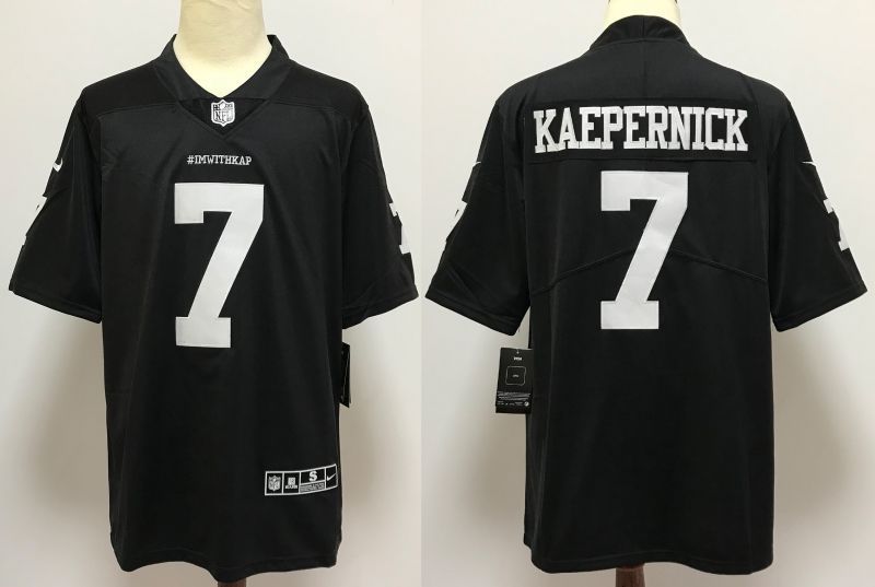 San Francisco 49ers Colin Kaepernick #7 Nfl 2020 Black Jersey