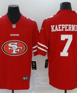 San Francisco 49ers Colin Kaepernick #7 Nfl 2020 Red Orange Jersey