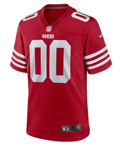 San Francisco 49ers Custom 00 Jersey - Scarlet