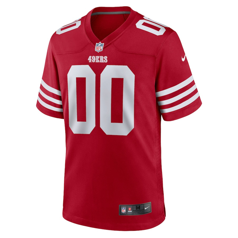 San Francisco 49ers Custom 00 Jersey - Scarlet