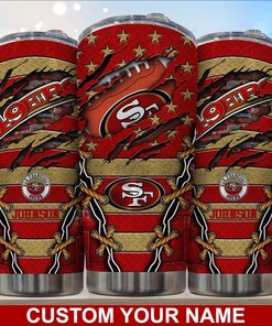 San Francisco 49ers Custom Name Tumbler - Exclusive San Francisco 49ers Custom Name Tumbler for Devoted Fans