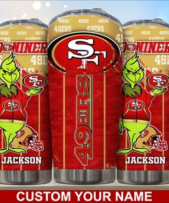 San Francisco 49ers Custom Name Tumbler - Exclusive San Francisco 49ers Custom Name Tumbler for Die-Hard Fans