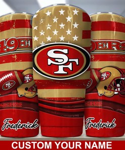 San Francisco 49ers Custom Name Tumbler - Personalized San Francisco 49ers Custom Name Tumbler for Unmatched Fandom