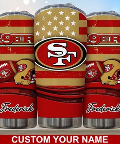 San Francisco 49ers Custom Name Tumbler - Personalized San Francisco 49ers Custom Name Tumbler for Unmatched Fandom