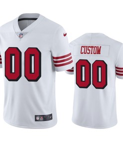 San Francisco 49ers Custom White Nike Color Rush Limited Jersey