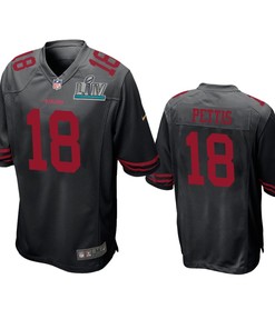 San Francisco 49ers Dante Pettis Black Super Bowl Liv Game Jersey