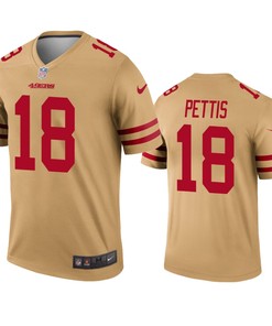 San Francisco 49ers Dante Pettis Gold Inverted Legend Jersey