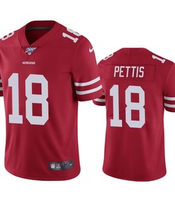 San Francisco 49ers Dante Pettis Scarlet 100th Season Vapor Limited Jersey