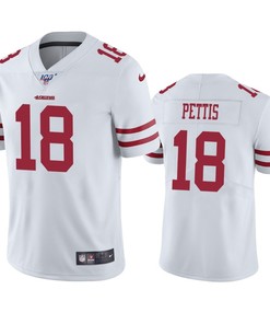 San Francisco 49ers Dante Pettis White 100th Season Vapor Limited Jersey