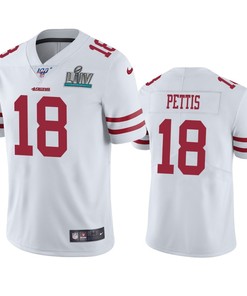 San Francisco 49ers Dante Pettis White Super Bowl Liv Vapor Limited Jersey