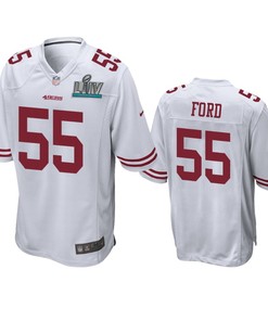 San Francisco 49ers Dee Ford White Super Bowl Liv Game Jersey
