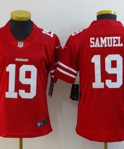 San Francisco 49ers Deebo Samuel #19 Nfl 2020 Red Womens Jersey