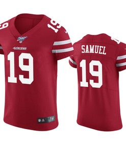 San Francisco 49ers Deebo Samuel Scarlet 100th Season Vapor Elite Jersey