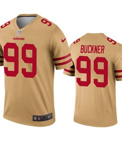 San Francisco 49ers Deforest Buckner Gold Inverted Legend Jersey