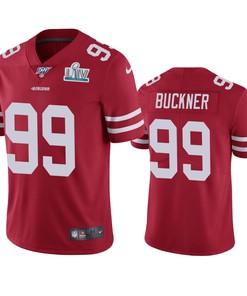 San Francisco 49ers Deforest Buckner Scarlet Super Bowl Liv Vapor Limited Jersey