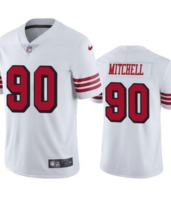 San Francisco 49ers Earl Mitchell White Nike Color Rush Limited Jersey
