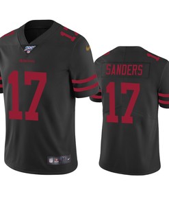 San Francisco 49ers Emmanuel Sanders Black 100th Season Vapor Limited Jersey