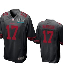 San Francisco 49ers Emmanuel Sanders Black Super Bowl Liv Game Jersey