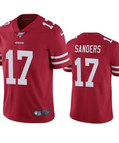 San Francisco 49ers Emmanuel Sanders Scarlet 100th Season Vapor Limited Jersey
