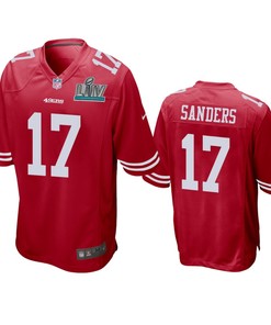 San Francisco 49ers Emmanuel Sanders Scarlet Super Bowl Liv Game Jersey